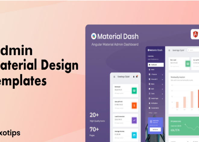 Top 10+ Best Admin Templates Using Material Design