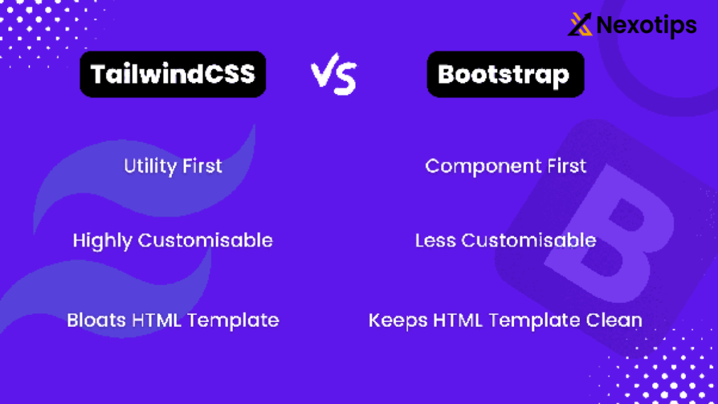 bootstrap vs tailwindcss