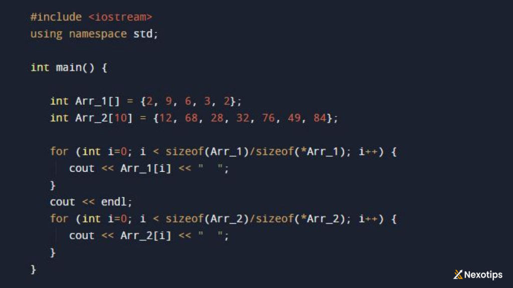 c++ array