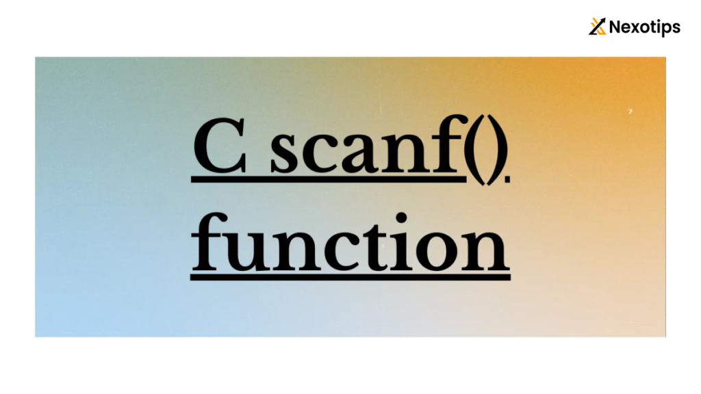 User Input in C