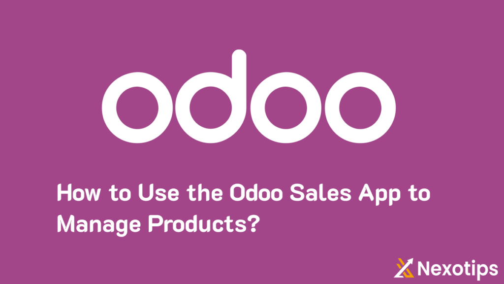 Use the Odoo 16 Sales App