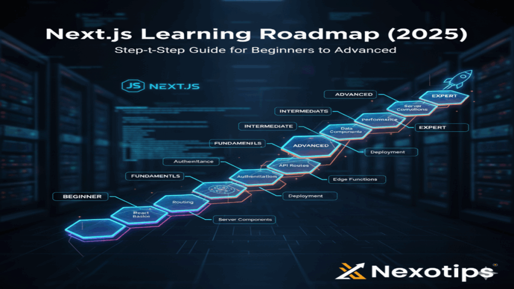 Next.js Learning Roadmap (2025) Step by Step Guide for Beginners to Advanced