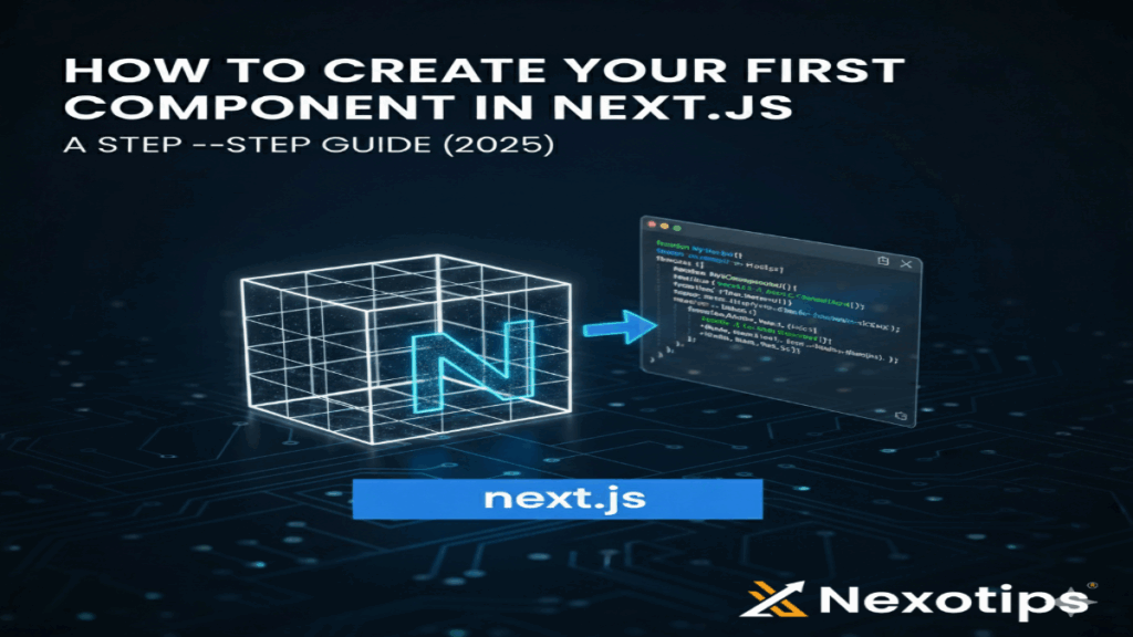 how to create your first component in next.js