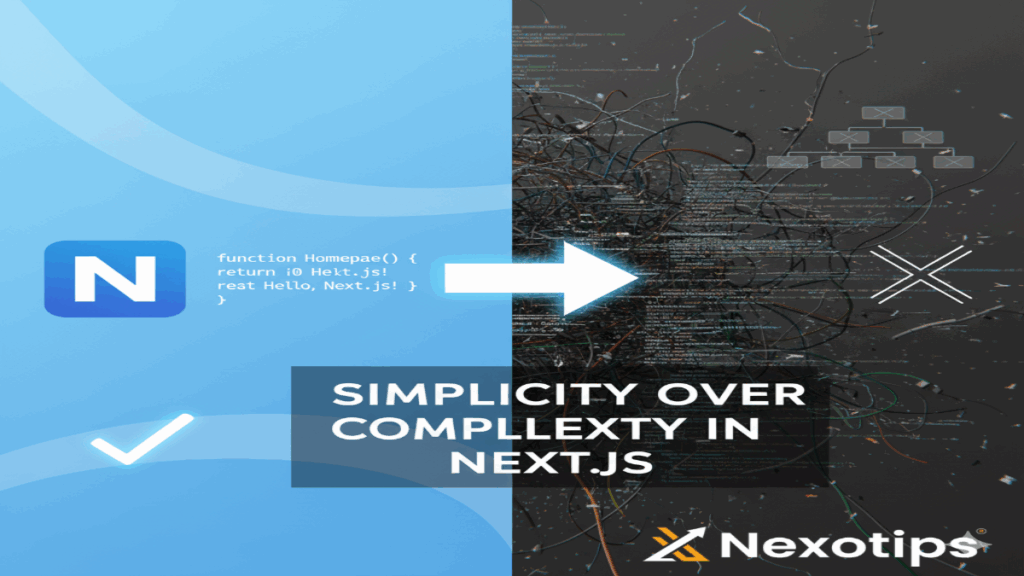 simplicity over compllexty in next.js